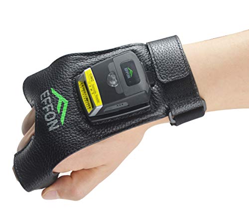 Glove Barcode Scanner 2D GS02 Wearable Scanner Reader IP65 Touch Scanning NFC Support Multi-Language for Warehouse, Management System, Manufacturing, Shipping, Picking, and Tough environments