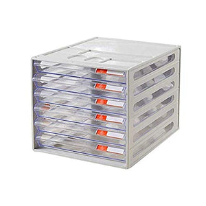 None File Cabinets Office File Storage Small White Label Different Drawers Plastic (26X34X24CM)