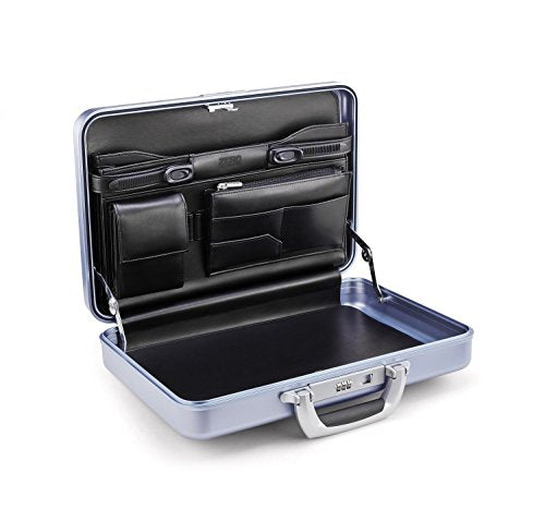 Zero Halliburton Super Slimline Aluminum Attache Case in Silver