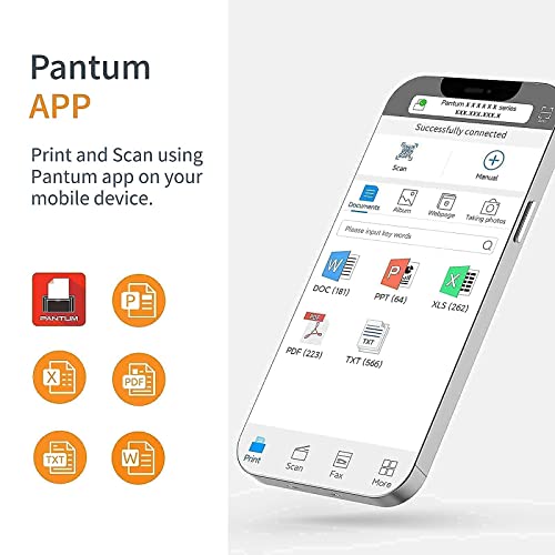 All-in-One Monochrome Wireless Laser Printer Scanner Copier with ADF-Pantum M6702DW, Pantum Toner Cartridge TL-410H Yields 3000 Pages