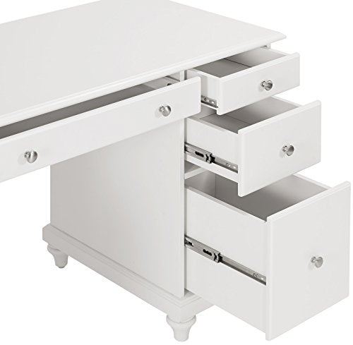 Crosley Furniture CF6507-WH Palmetto Computer Desk - White