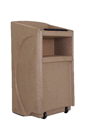 Audio System Group Accent Classic Integrator Vertical Logo Lectern Podium, Gray Granite - Dan James Original