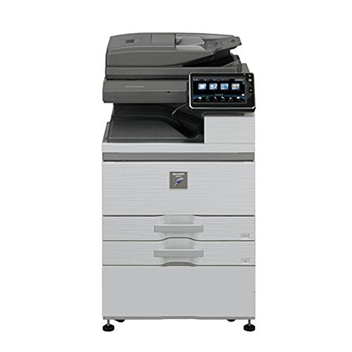 Demo Unit Sharp MX-M654N Tabloid/Ledger-Size Monochrome Laser Multi Function Copier - 65ppm, Copy, Print, Scan, Auto Duplex, Network, 1200x1200 DPI, 2 Trays, Stand, Center Exit Tray