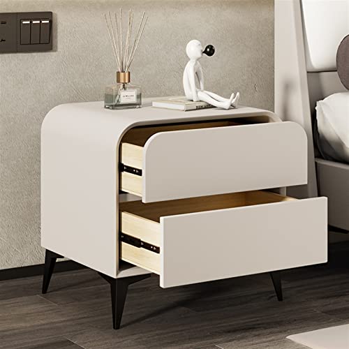 BinOxy Night Stand Bedside Tables - Bedroom Cabinets, Nightstands (N, 40x40x48cm)
