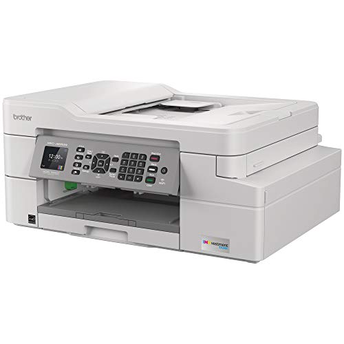 Brother MFC-J805DWB INKvestment Tank All-in-One Wireless Color Inkjet Printer - 4-in-1 Print Copy Scan Fax - 12 ppm, 6000 x 1200 dpi, Auto Duplex, up to 1-Year of Ink in-Box, Tillsiy Printer Cable