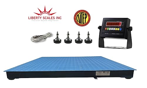 Liberty Scales LS-800-4x4 NTEP Certified Digital Floor Scale 48” x 48” Industrial Warehouse Pallet Scale