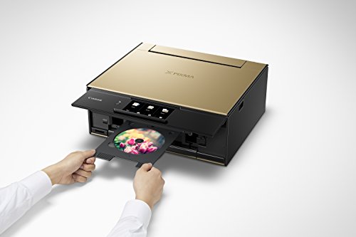 Canon TS9120 Wireless All-In-One Printer with Scanner and Copier: Mobile and Tablet Printing, with Airprint(TM) and Google Cloud Print compatible, Gold (2231C022)