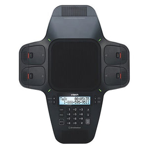 VTech VCS704 ErisStation DECT 6.0 Conference Phone with Four Wireless Mics using Orbitlink Wireless Technology