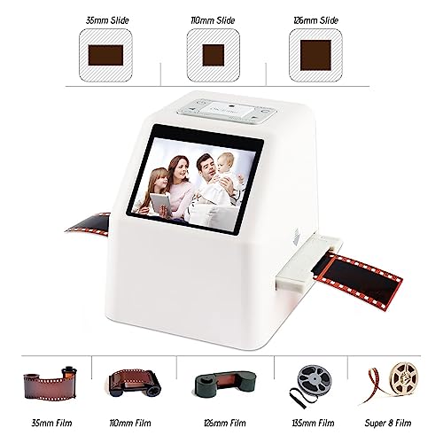 CENAP Film Scanner with 2.4" LCD Screen and 128 Mb Memory - Converts Film Negatives to 20MP JPEG Images