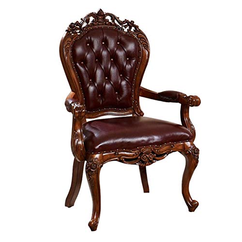 Video Game Chairs Home Office Desk Chairs Office Chairs with Lumbar Support Office Chairs & Sofas Luxurious Home Office Chair,Leather Executive Side Chair Reception Chair with Frame Finish Ergonomic L
