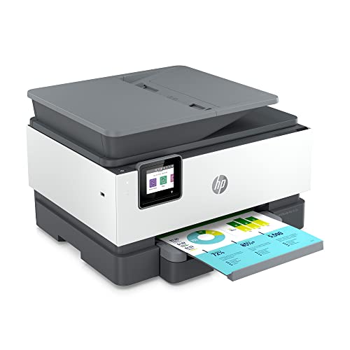 HP OfficeJet Pro 9018e Wireless Color All-in-One Printer with Bonus 6 Months Instant Ink - HP+ (1G5L5A), White