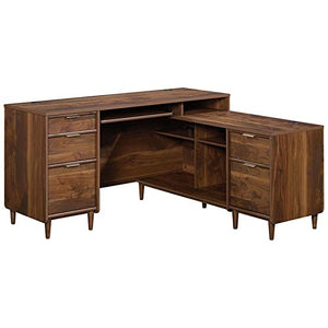 Home Square 2-Piece Set: L Shaped Computer Desk & Lateral File Cabinet