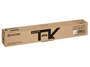 Kyocera TK-8115K Laser Toner Black Original Premium Printer Cartridge 1T02P30NL0 for Ecosys M8124, ECOSYS M8130