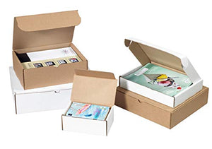 BOX USA BML30244 Literature Mailers, 30" x 24" x 4", White (Pack of 25)
