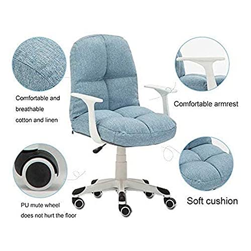 COUYY Small Space Lifting Rotating Writing Chair Computer Chair Home backrest Student Desk Chair Sofa Chair Study Dormitory