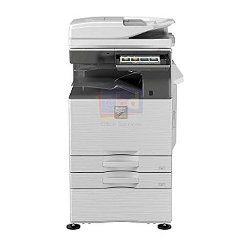 Demo Unit Sharp MX-M6070 Tabloid/Ledger-Size Monochrome Laser Multi Function Copier Machine - 60ppm, Copy, Print, Scan, Auto Duplex, Network-Ready, 2x550 Sheets Drawers, Stand, Center Exit Tray