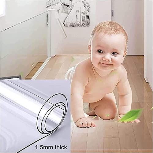 ZHOUHONG Clear Hard-Floor Chair Mat for Office Chair, 2mm Thick - Heavy Duty Floor Protector