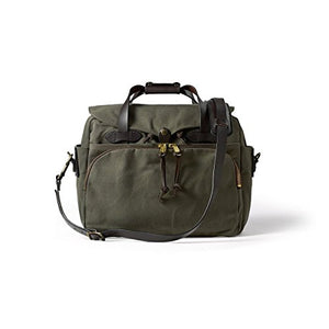 Filson Twill Padded Laptop Briefcase Otter Green, One Size