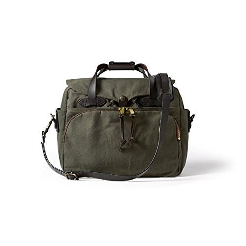 Filson Twill Padded Laptop Briefcase Otter Green, One Size