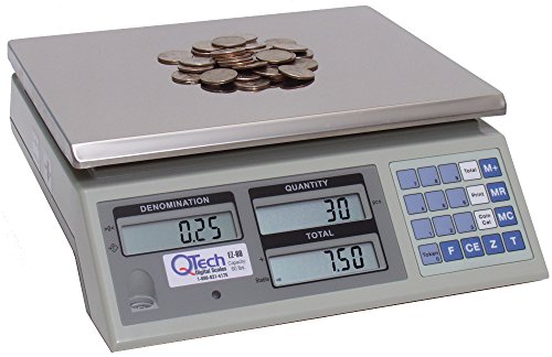 QTech EZ-60 Coin Counting Scale (60lb Capacity)