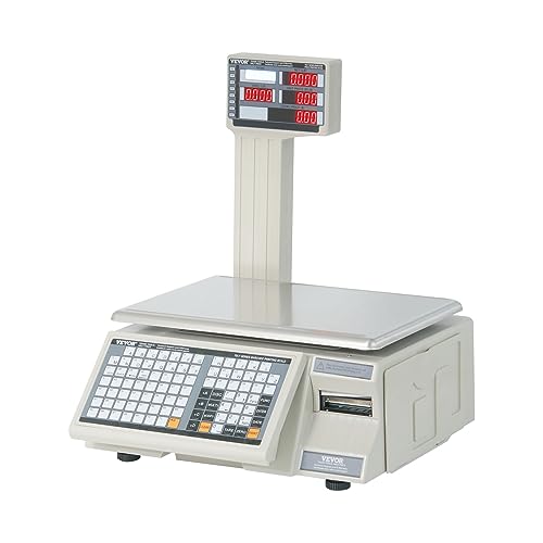 VEVOR Electronic Price Computing Scale, 66 LB Digital Deli Weight Scale