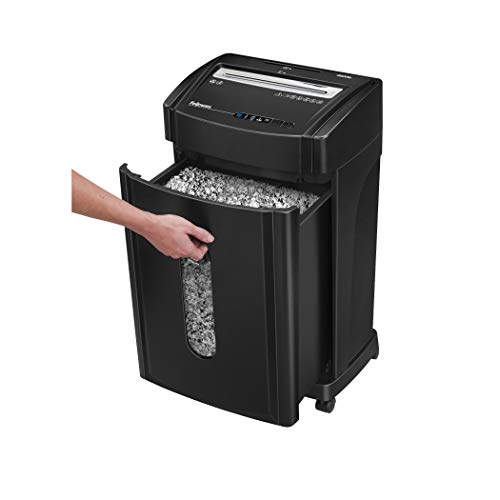 46Ms 12-Sheet Micro-Cut Heavy Duty Office Paper Shredder with Auto Reverse Jam Prevention Feature and SilentShred Technology (4817001-99)