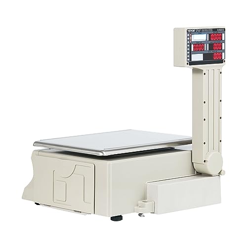 VEVOR Electronic Price Computing Scale, 66 LB Digital Deli Weight Scales