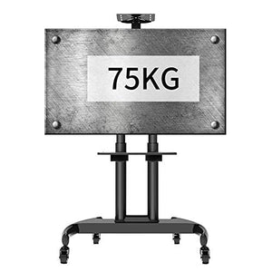 Generic Universal TV Stand/Cart - Heavy Duty Rolling TV Cart for 32-70 Inch TV, 1.9M Height, 75Kg Load