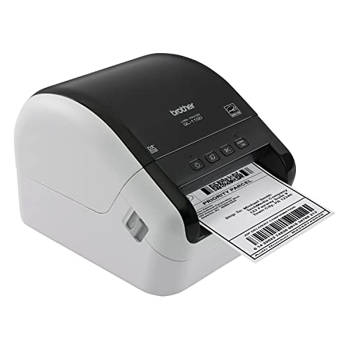 Brother QL-1100 Wide Format Thermal Label Printer - USB Connectivity, 4" Wide, 300 x 300 dpi