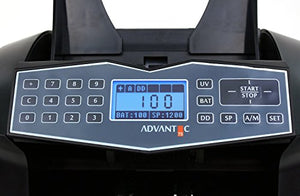 Cassida Advantec 75U Heavy Duty Bill Counter, 4 Speeds and Ultraviolet Detection