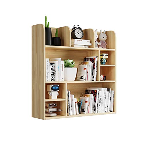 Zenglingliang Desktop Bookshelf Multi-Layer Wooden Storage Rack - Adjustable Countertop Bookcase