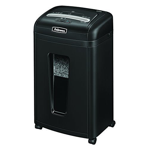 Fellowes Powershred 455Ms 9-Sheet Micro-Cut Paper and Credit Card Shredder with Auto Reverse (4689401)