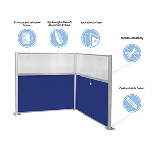 VERSARE Hush Panel Cubicle Kit | Workstation Partition Walls | Sound Dampening Cubicle Walls