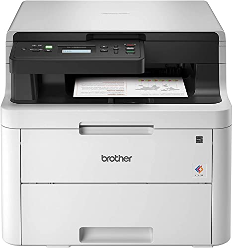 Brother Premium HL L32 Series Compact All-in-One Digital Color Printer I Print Copy Scan I Wireless I Mobile Printing I Auto 2-Sided Printing I 25 PPM I 250 Sheets/Tray + Delca HDMI Cable
