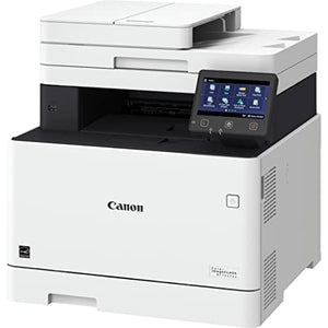 Canon imageCLASS MF741CdwB All-In-One Wireless Color Laser Printer for Business Office, White - Print Scan Copy - 5" Touchscreen, 28 ppm, 600 x 600 dpi, 1GB Memory, Auto 2-Sided Printing, 50-sheet ADF