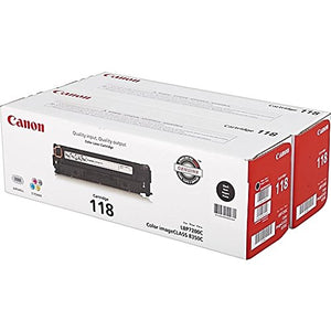 Canon Compatible CRG-118BK Black Toner Cartridge (2/PK-3400 Page Yield) (2662B004AA)