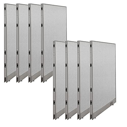 GOF Office Single Partition Custom Built Workstation Wall Office Divider (8, 48" w x 72" h)