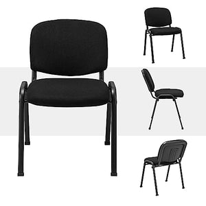 COSTWAY Stackable Waiting Room Chairs Set of 5 - Black