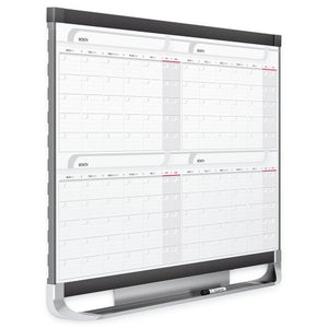 Quartet Dry Erase Calendar Board, Magnetic Whiteboard Planner, 4' x 3', 4 Months, Total Erase Surface, Prestige 2 (4MCP43P2)