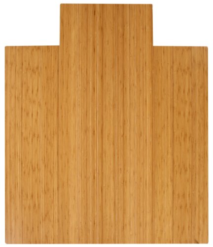 Anji Mountain AMB24005W Wood Chair Mat with Lip, Natural, 47x51, 8mm Thick