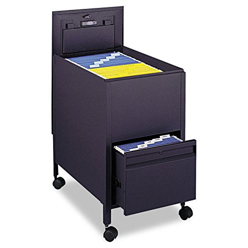 SAF5364BL - Safco Locking Mobile Tub File With Drawer