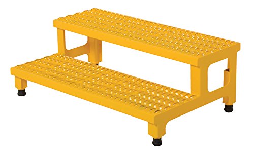 Vestil ASP-36 Adjustable Step Mate Stand, Steel, 36" Width, 24" Depth, 500 lbs Capacity