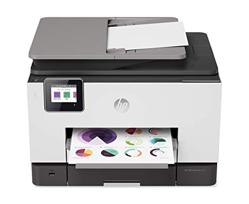 HP OfficeJet Pro 9025 All-in-One Wireless Printer, with Smart Tasks & Advanced Scan Solutions for Smart Office Productivity, 1MR66A (Renewed)