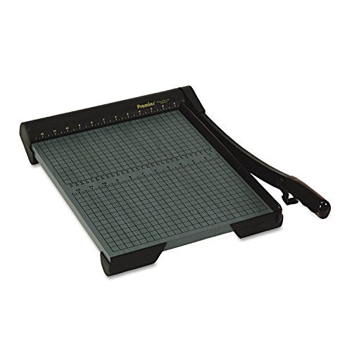 Martin Yale W15 Premier GreenBoard Wood Series Paper Trimmer, 14-3/4" Cutting Length, 20 Sheets Capacity, Heavy-duty 3/4" thick wood base, Ergonomic soft-grip handle