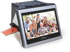 Easypix Cyber Scanner View 3 in 1 Slide & Film Scanner with 14 MP Sensor, 5" Display - Black/Silver