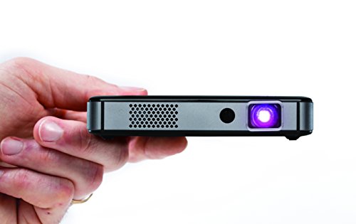 Miroir Smart HD Mini Projector M300A (Renewed), Surge Series, Android OS with Native Apps Available, LED Lamp, Auto Focus,Built in Rechargeable Battery, HDMI Input and Wireless Input