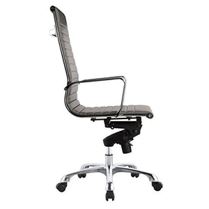 Moe's Home Collection Bern High Back Office Chair, Gray