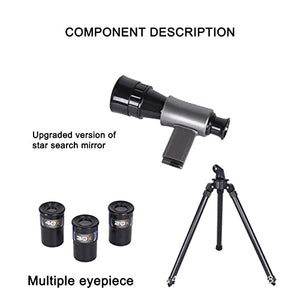 Lucktop HD Astronomical Telescope for Children, High Magnification 40 Times Large Diameter with Finder Mirror and High-Definition Eyepiece, Scientific Educational Exploration Toy Kids