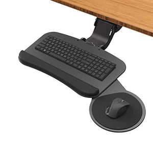 UPLIFT Desk - Ultra-Thin Switch Keyboard Tray (Black) with Quick Adjust Mech (Black)