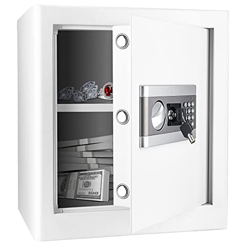 1.7Cub Fireproof and Waterproof Security Box, Digital Combination Lock Safe with Keypad LED Indicator, for Cash Money Jewelry Guns Cabinet
